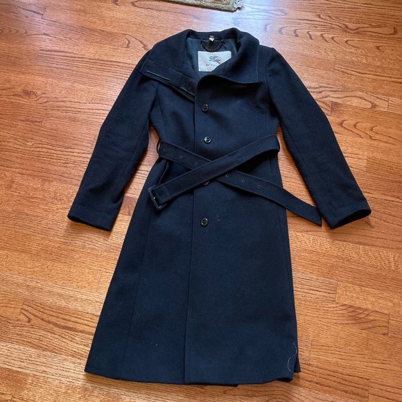 Women's Burberry Belted Wool & Cashmere Trench Coat
